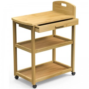 Открытая полка для магазина тележки для приготовления пищи.